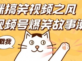 借猫咪搞笑视频之风，掀视频号爆笑故事潮，轻松日入四位数，无门槛快速入门!