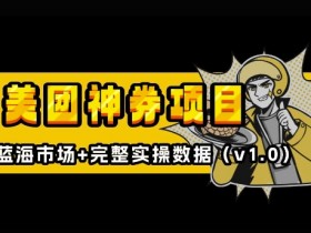 美团神券神会员_入门级教程，外卖券膨胀推广项目【全网首发，全新蓝海】