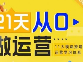 21天从0-1做运营，11大维度搭建基础运营学习体系