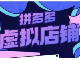 拼多多虚拟类目玩法实操，做虚拟店铺，重在实操