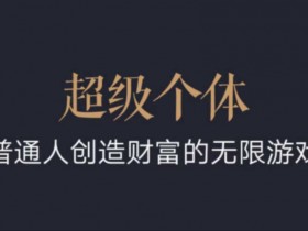 超级个体：2024-2025翻盘指南，普通人创造财富的无限游戏