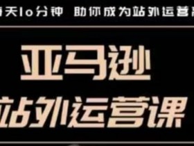 聪明的跨境人都在学的亚马逊站外运营课，每天10分钟，手把手教你成为站外运营高手