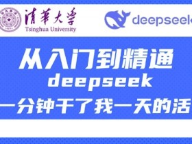 清华大学讲DeepSeek最全教程，从入门到精通，deepseek一分钟干了我一天的活