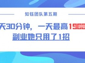 副业她只用了1招，每天30分钟，无脑二创，一天最高1.5k