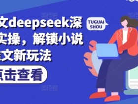 小说推文deepseek深度改文实操，解锁小说推文新玩法