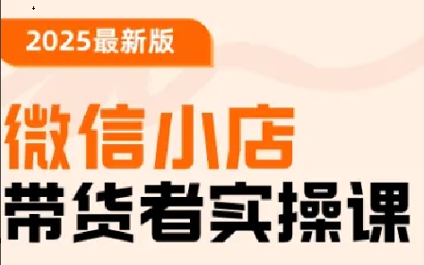陈奶爸老师·2025最新版微信小店带货者实操课