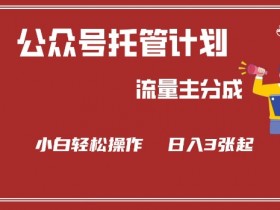 公众号分成计划，流量主分成，小白轻松日入3张【揭秘】