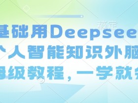 零基础用Deepseek搭建个人智能知识外脑，保姆级教程，一学就会