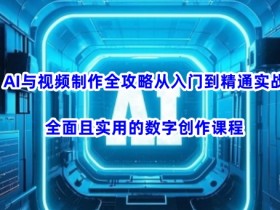 AI与视频制作全攻略从入门到精通实战，全面且实用的数字创作课程