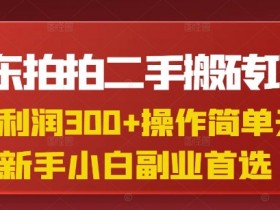 京东拍拍二手搬砖项目，一单纯利润3张，操作简单，小白兼职副业首选