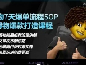得物电商【合集】得物选品逻辑、细节优化、定价、爆款打造，7天打爆单品SOP，细致教学等