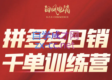 白凤电商·拼多多日销千单训练营（更新3月）