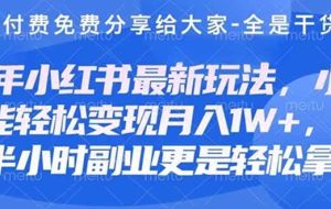 （14315期）创业+副业必看  最新小红书护肤美妆养生课程，稳定变现月入3000-5000+。