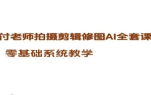 付老师·拍摄剪辑修图AI工具全套课程