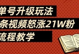 书单号升级玩法，78条视频怒涨21W粉，全流程教学