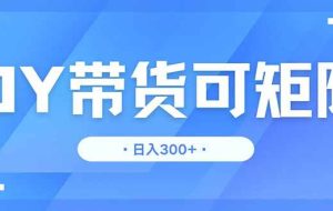 （14414期）DY带货，日入300＋矩阵无上限