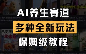 AI养生赛道多种全新玩法保姆级教程拆解，看完教程就能轻松上手
