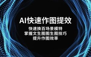 AI快速作图提效，快速换百场景模特，掌握文生图图生图技巧，提升作图效率
