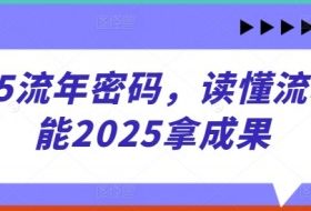 2025流年密码，读懂流年赋能2025拿成果