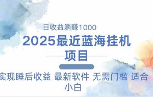 （14488期）2025最新自动运行躺赚项目 一台电脑轻松日入500