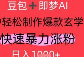 AI视频号做玄学内容，暴力涨粉，轻松日入1k