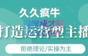 久久疯牛·打造运营型主播（更新4月）