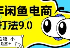 25年闲鱼电商高阶打法9.0，空手套白狼，小白日入几张