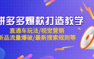 （14681期）拼多多爆款打造教学：直通车玩法/视觉营销/新品流量爆破/最新搜索规则等