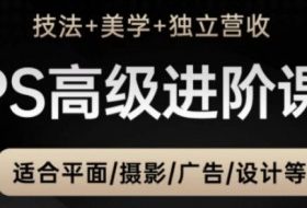 PS高级后期进阶课（技法+美学+独立营收），适合平面摄影广告设计等