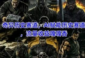 抖音奇异历史赛道，AI赋能历史赛道，流量收益嘎嘎香，狂撸伙伴计划