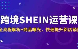 跨境SHEIN运营课，全流程解析+商品曝光，快速提升新店销量