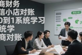 电商财务微信小店对账，从0到1系统学习电商对账