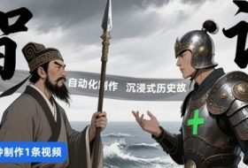 扣子工作流一键生成沉浸式历史故事，一天工作量，3分钟搞定