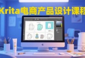 Krita电商产品设计课程，掌握从工具使用到创意落地的全链路设计能力