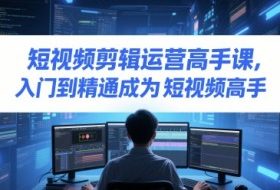 短视频剪辑运营高手课，入门到精通成为短视频高手