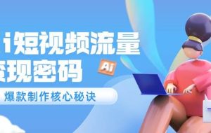 （14875期）Ai短视频流量密码，爆款制作核心秘诀，120万案例深度解析