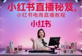 小红书直播秘笈，小红书电商直播教程