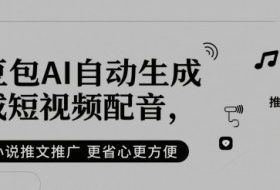 豆包AI自动生成短视频配音，小说推文推广更省心更方便
