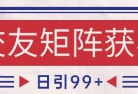 小红书某音交友赛道引流获客 自热矩阵日引200+【揭秘】