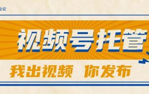 （15033期）【视频号托管 】团队提供视频，你出账号，最高躺赚1W+