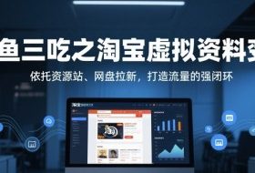 一鱼三吃之淘宝虚拟资料变现，依托资源站、网盘拉新，打造流量的强闭环
