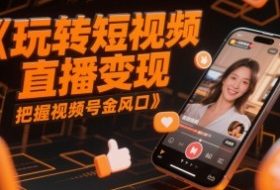 玩转短视频直播变现，把握视频号金风口