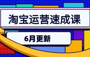 （15087期）淘宝运营速成课-6月，直通车六维玩法，引力魔方实操，三阶搜索爆破技术