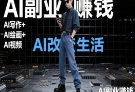 AI改变生活（Ai写作+AI绘画+Ai视频），AI副业挣钱