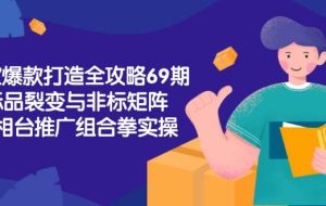 淘宝爆款打造全攻略-69期，标品裂变与非标矩阵，万相台推广组合拳实操