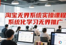 淘宝无界系统实操课程，系统化学习无界推广