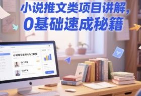 小说推文类项目讲解，0 基础速成秘籍