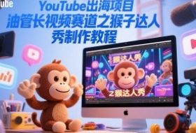 YouTube出海项目，油管长视频赛道之猴子达人秀制作教程