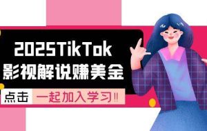 2025TikTok影视解说赚美金，账号注册全流程，中视频计划变现原理