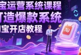 淘宝运营系统课程-打造爆款系统-淘宝开店教程